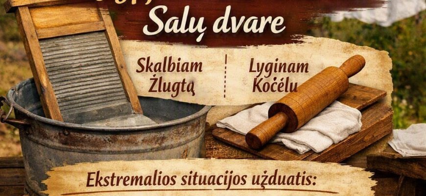 Salų dvare - išskirtinė edukacija „Be elektros – senolių išmintimi“