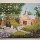 Tautodailininkai įgyvendino išskirtinį projektą: drobėse įamžino rajono bažnyčias (foto)