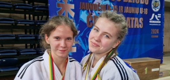 Dziudo kovotojoms - dar du medaliai