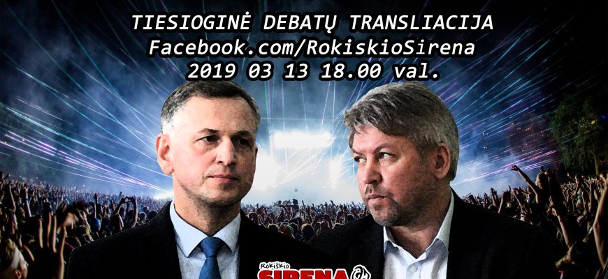 Kviečiame žiūrėti tiesioginę Antano Vagonio ir Ramūno Godeliausko debatų transliaciją