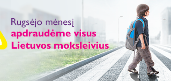 „Lietuvos draudimas“ apdraudė mūsų rajono moksleivius – 20-tąjį kartą vyksta akcija „Apsaugok mane“