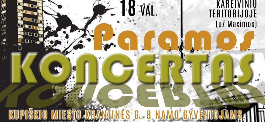 Kviečia į paramos koncertą