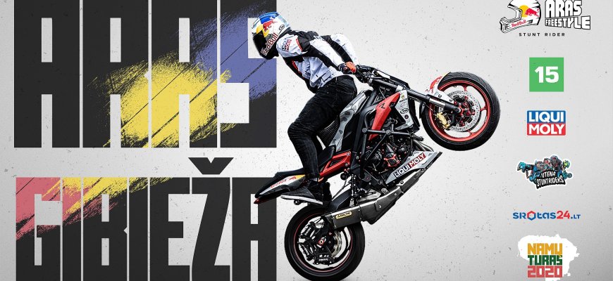 Rokiškis laimėjo: garsiausias Lietuvos motoakrobatas Aras Gibieža atvyksta pas mus!