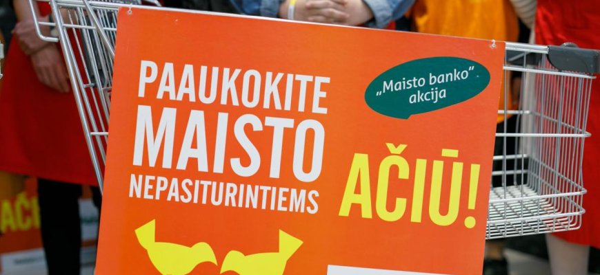 „Maisto banko“ akcijos metu bus raginama nenusigręžti nuo vargstančiųjų