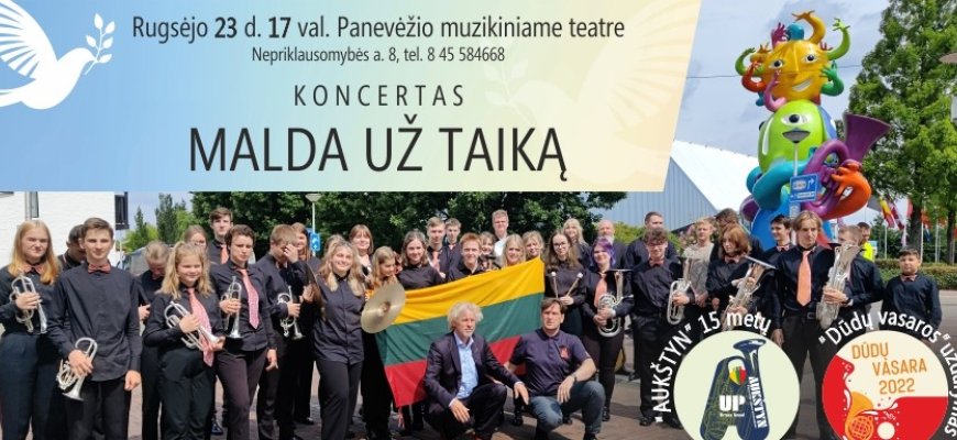 Panevėžio muzikiniame teatre koncertas „Malda už taiką
