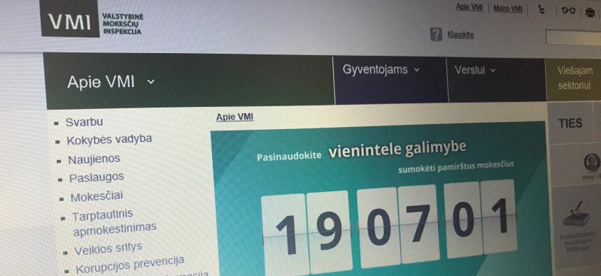 VMI duoda pusmetį, po to laukia baudos