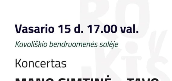 Vasario 15 d. koncertas Kavoliškio bendruomenės salėje