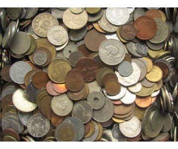 Superku įvairias monetas