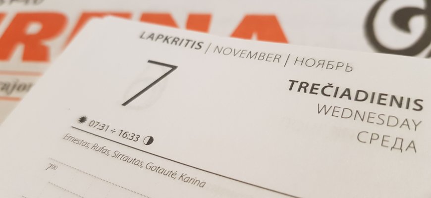 Lapkričio 7-oji Lietuvoje ir pasaulyje