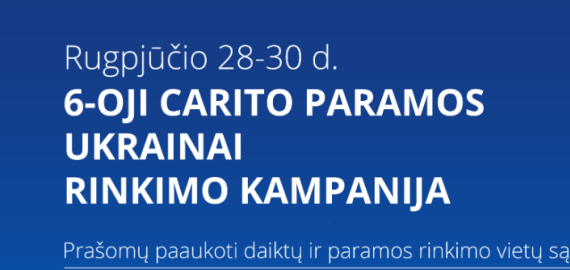 Antradienį, rupjūčio 29-ąją, Rokiškio „Caritas“ rinks paramą Ukrainai (foto)