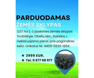 Žemė Obelių seniūnijoje