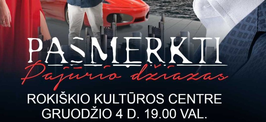 „Pasmerkti. Pajūrio džiazas” Rokiškio kultūros centre jau gruodžio 4-ąją