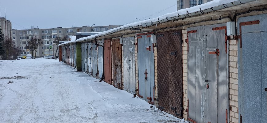 Panevėžio g. degė garažas