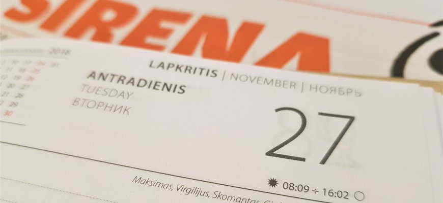 Lapkričio 27-oji Lietuvoje ir pasaulyje