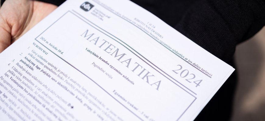 Abiturientai laikys matematikos brandos egzaminą