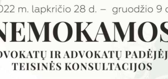 „Caritas“ ir Lietuvos advokatūros dovana – nemokamos teisinės konsultacijos nepasiturintiems