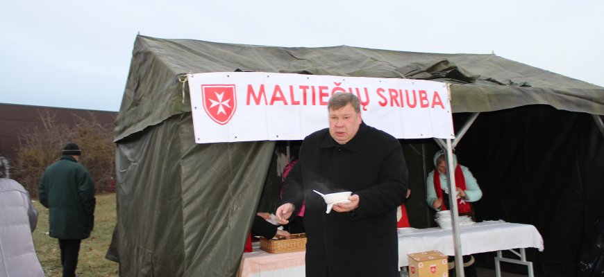 Šiemet Maltiečių sriuba – prie miesto eglutės