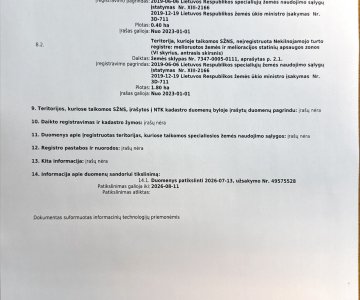 Išnuomojamas žemės ūkio paskirties sklypas (ilgalaikė nuoma)