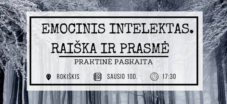 Išskirtinė paskaita apie emocinį intelektą