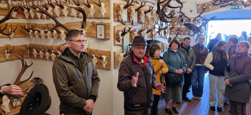 Rokiškio kraštas ir muziejus praturtėjo įspūdinga medžioklės trofėjų kolekcija – ją dovanojo J. ir S. Smalinskai (foto)