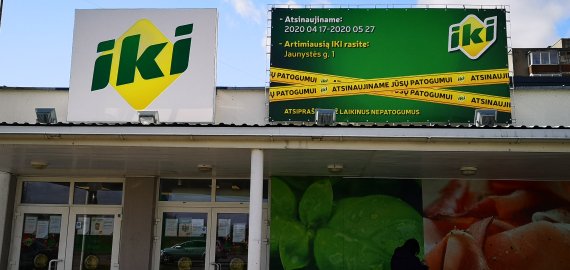 IKI parduotuvė užsidaro remontui (papildysime)