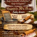 Salų dvare - išskirtinė edukacija „Be elektros – senolių išmintimi“