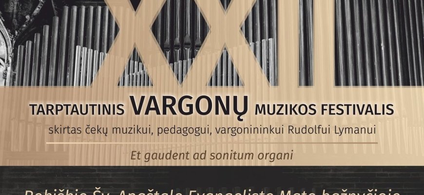 Rugsėjo 30 d. - paskutinis XXII Tarptautinis vargonų muzikos festivalio koncertas