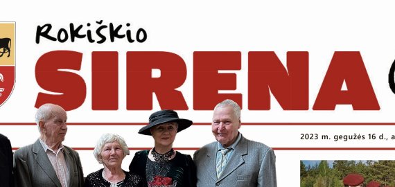 Rytoj, gegužės 16 d., antradienį, skaitykite naujausią „Rokiškio Sirenos“ numerį!