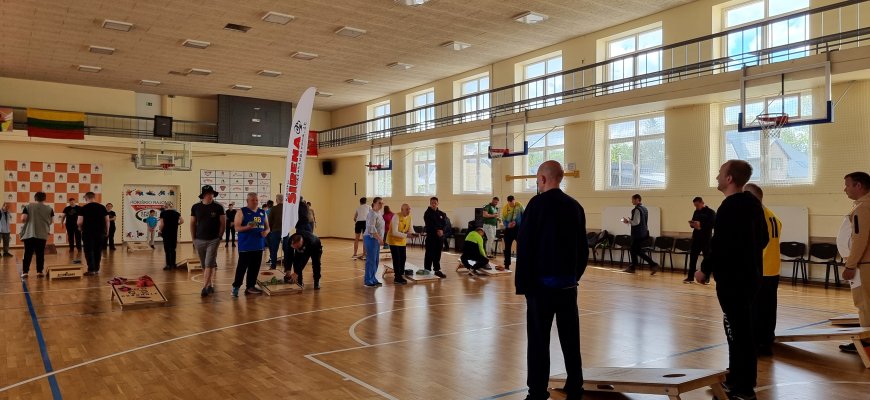 Antrą kartą Rokiškyje įvykęs asmenų su negalia „Cornhole“ turnyras – įdirbio rezultatas (foto)
