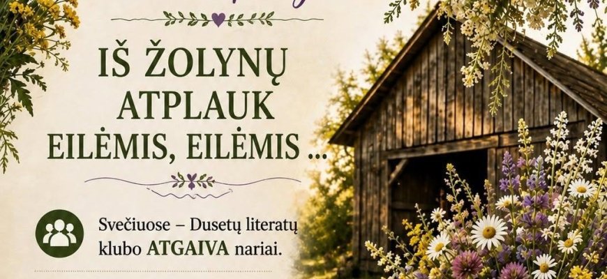 Kviečia palydėti vasarą poetiškai