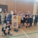 Rokiškio J. Tūbelio progimnazijos pradinių klasių mokinių „Cornhole“ turnyras (foto+video)