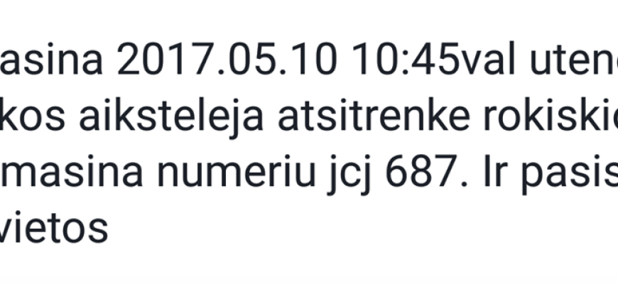 Rokiškio Sirena padarė avariją Utenoje? Ar tikrai?