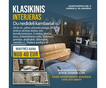 Apartamentų nuoma Rokiškyje