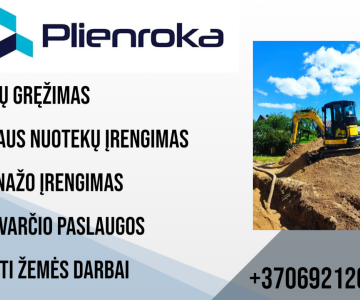 Ekskavatoriaus ir savivarčio paslaugos