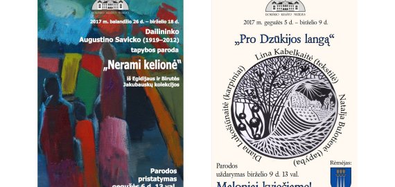 Krašto muziejuje – tapybos parodos