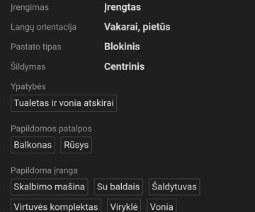 Nuomojamas 1 kambario butas Vilniuje