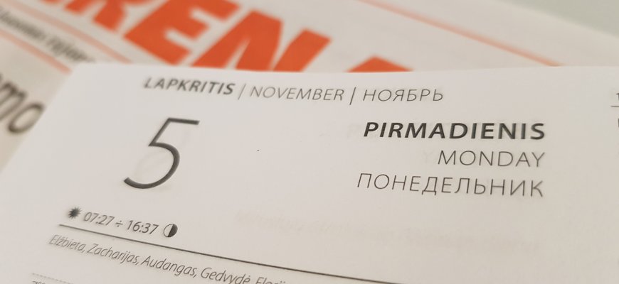 Lapkričio 5-oji Lietuvoje ir pasaulyje