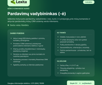 Pardavimų vadybininkas