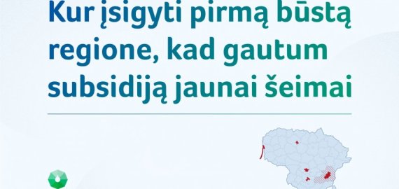 Nuo rugsėjo jaunos šeimos gali teikti prašymus subsidijai pirmajam būstui regionuose
