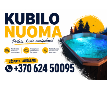 Kubilo-jacuzzi nuoma Rokiškyje