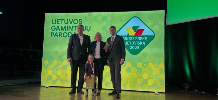 Aukso spalvos Juodupės šakotis buvo padabintas aukso medaliu