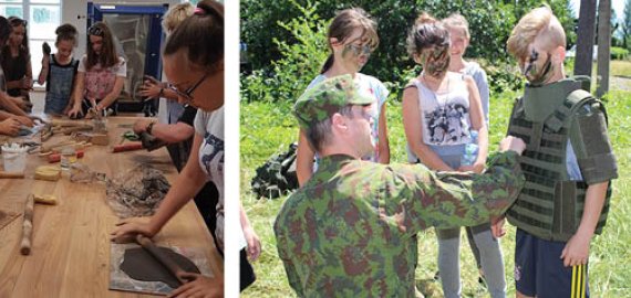 Juodupėnų moksleivių stovykla:  nuo nakties mokykloje iki šaudymo varžybų