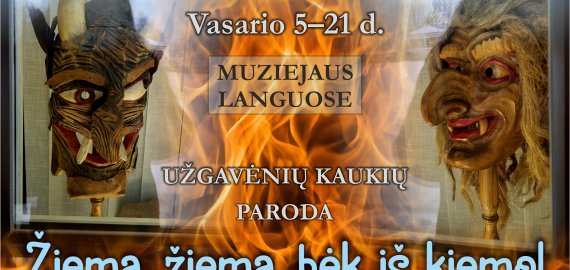 Rokiškio krašto muziejaus languose - Užgavėnių kaukių paroda
