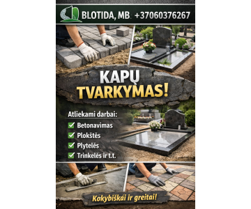 Kapaviečių tvarkymo darbai 