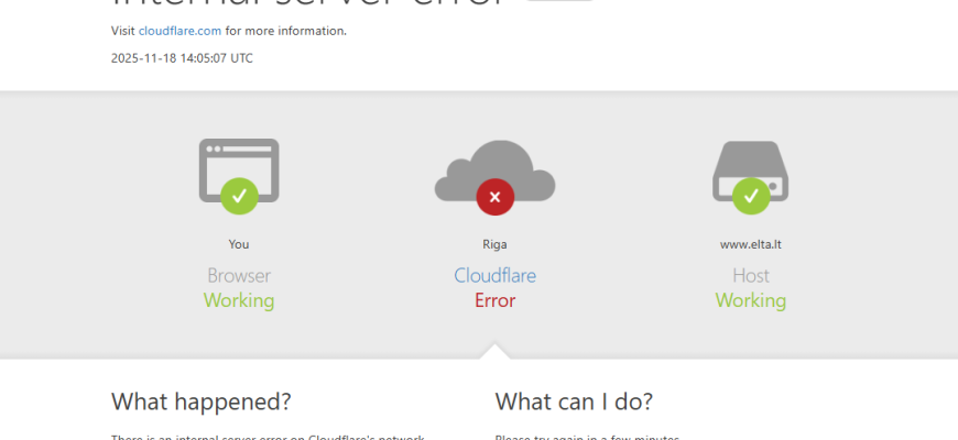 Lietuvoje sutriko interneto svetainių veikla