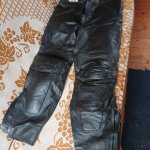 Motociklininko odinės kelnės