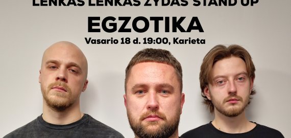Savaitgalį „Karietoje“ laukia stand up vakaras „Egzotika“
