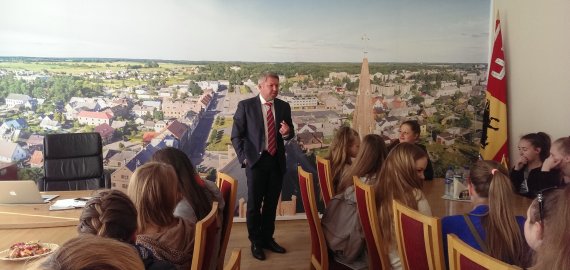 Septintokai susipažino su rajono savivaldybės veikla 