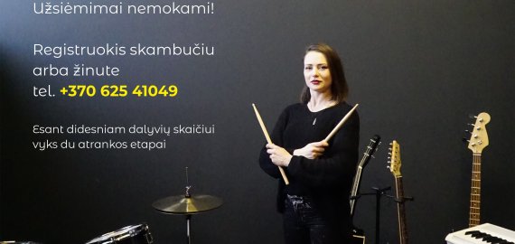 Rokiškyje - nauja instrumentinė studija jaunimui