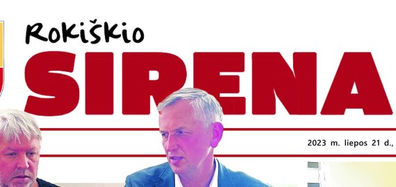 Jau parengėme penktadienio, liepos 21-osios, „Rokiškio Sirenos“ Nr.!